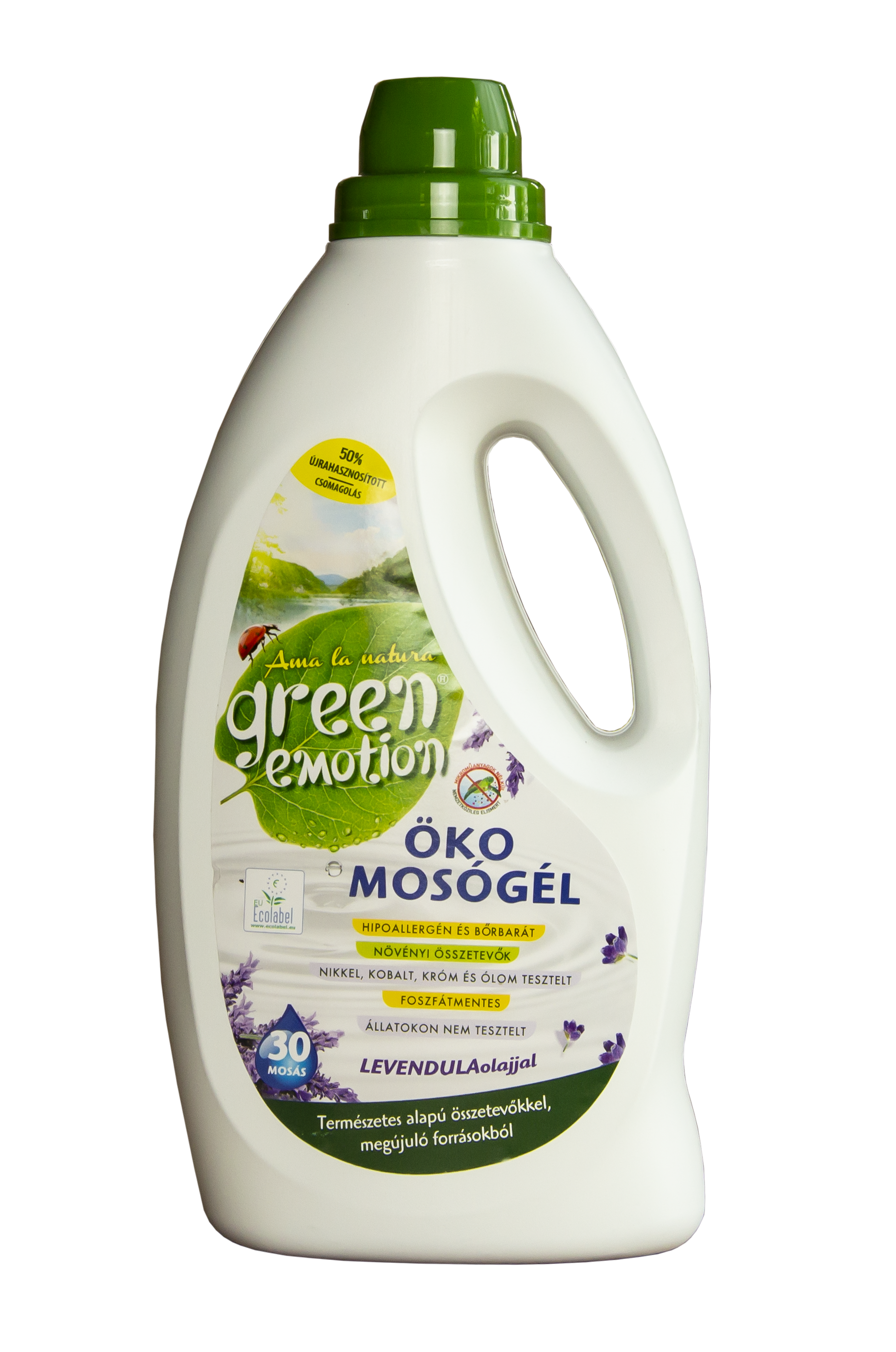 GREEN EMOTION ÖKO Mosószer a levendula erejével  1,5 l - 30 mosás