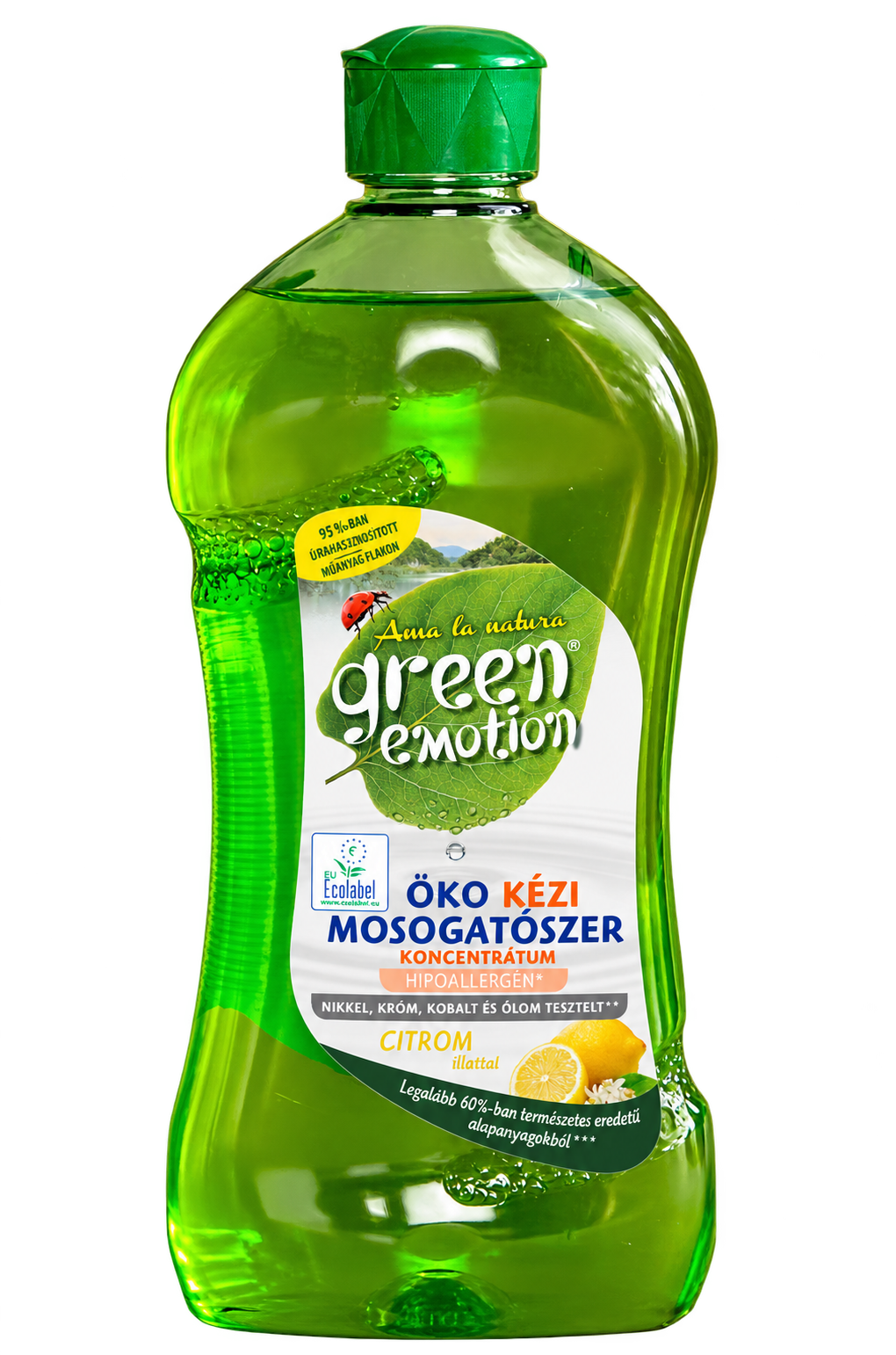 GREEN EMOTION ÖKO Kézi mosogatószer koncentrátum citromos 500 ml