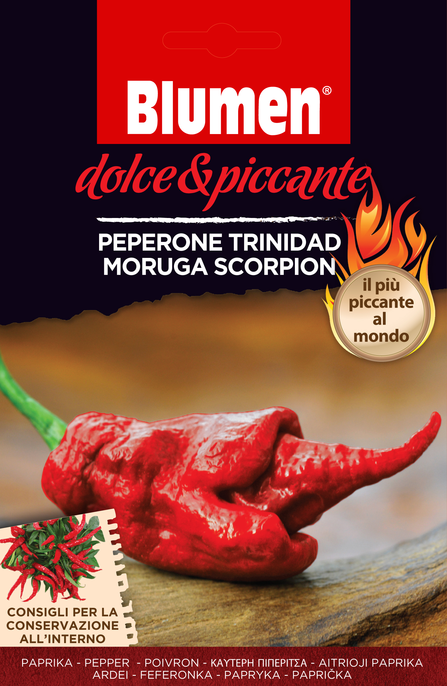 Blumen Paprika - Trinidad moruga scorpion, a világ legerősebb paprikája
