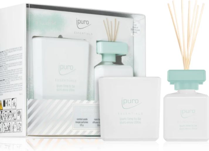 ipuro Essentials pálcás illatosító & illatgyertya - time to be 50ml/125g 