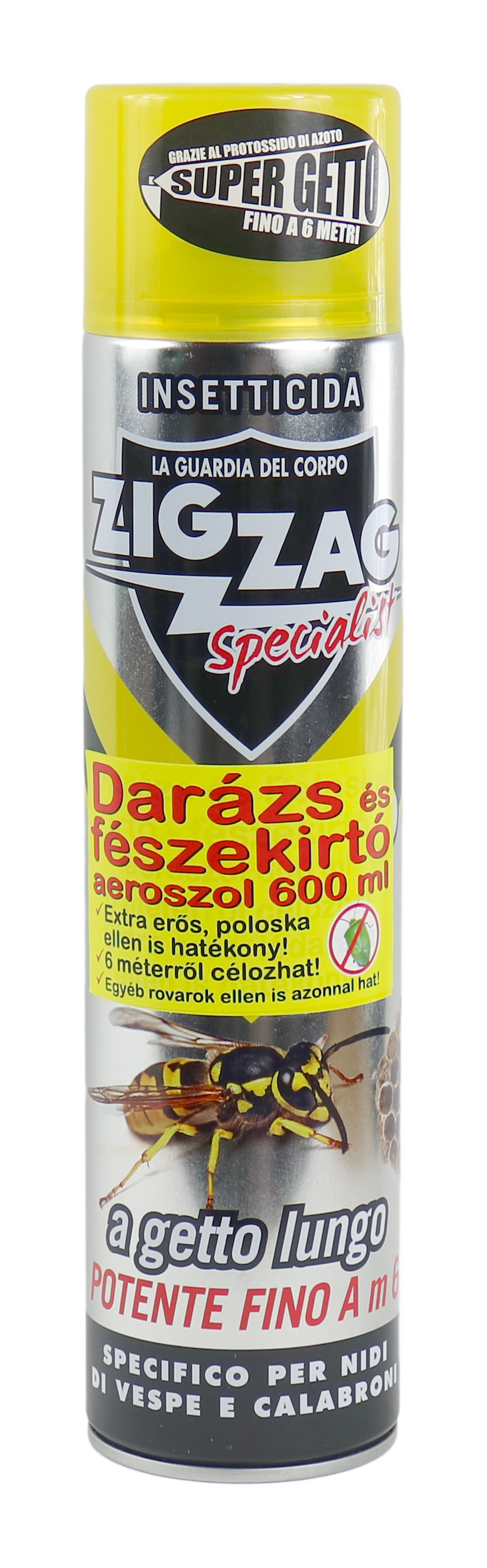 RÖVID LEJÁRATÚ ZigZag Darázs- és fészekirtó aeroszol 600 ml - 4-6 méter