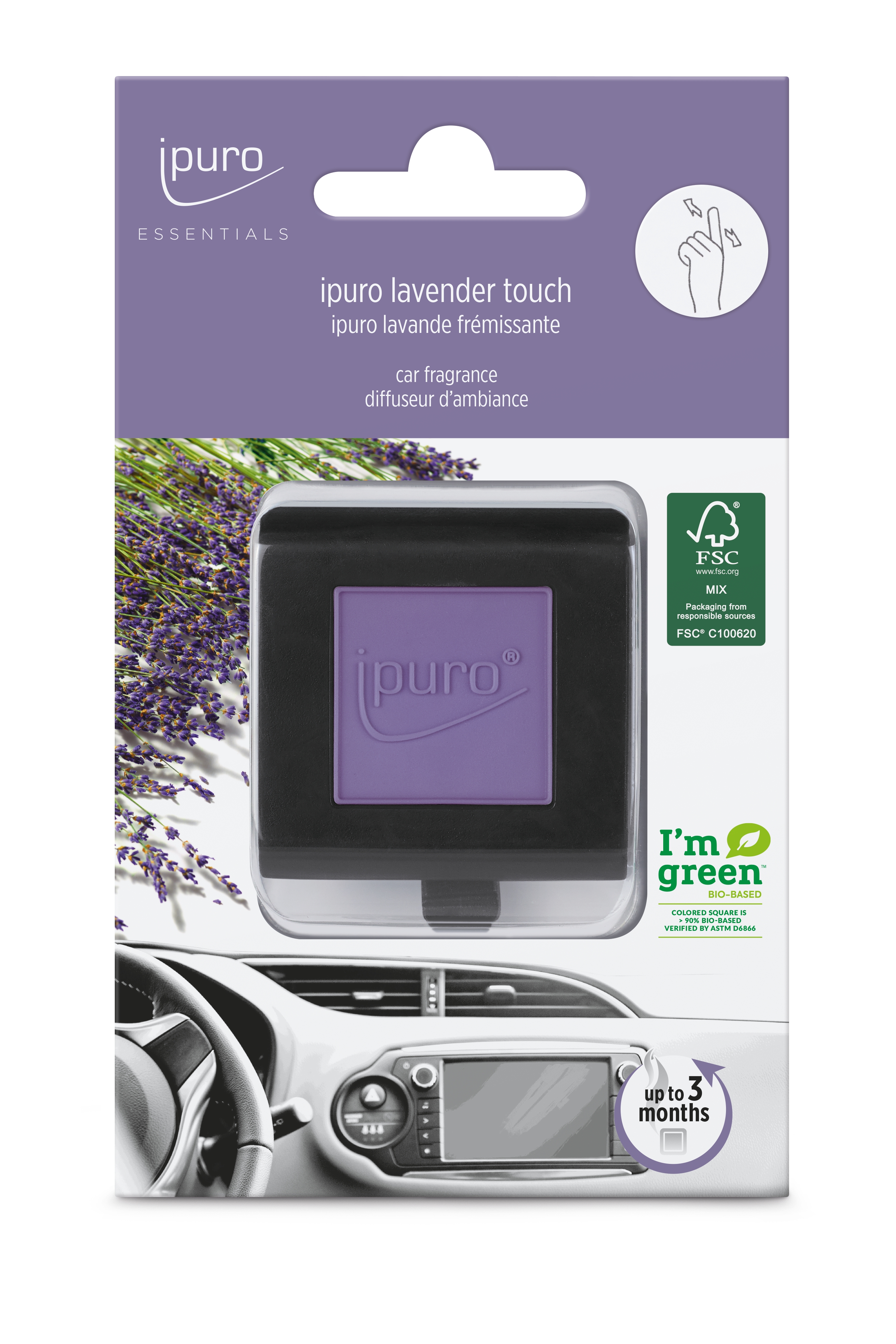 ipuro Essentials autóillatosító - lavender touch Car Line 