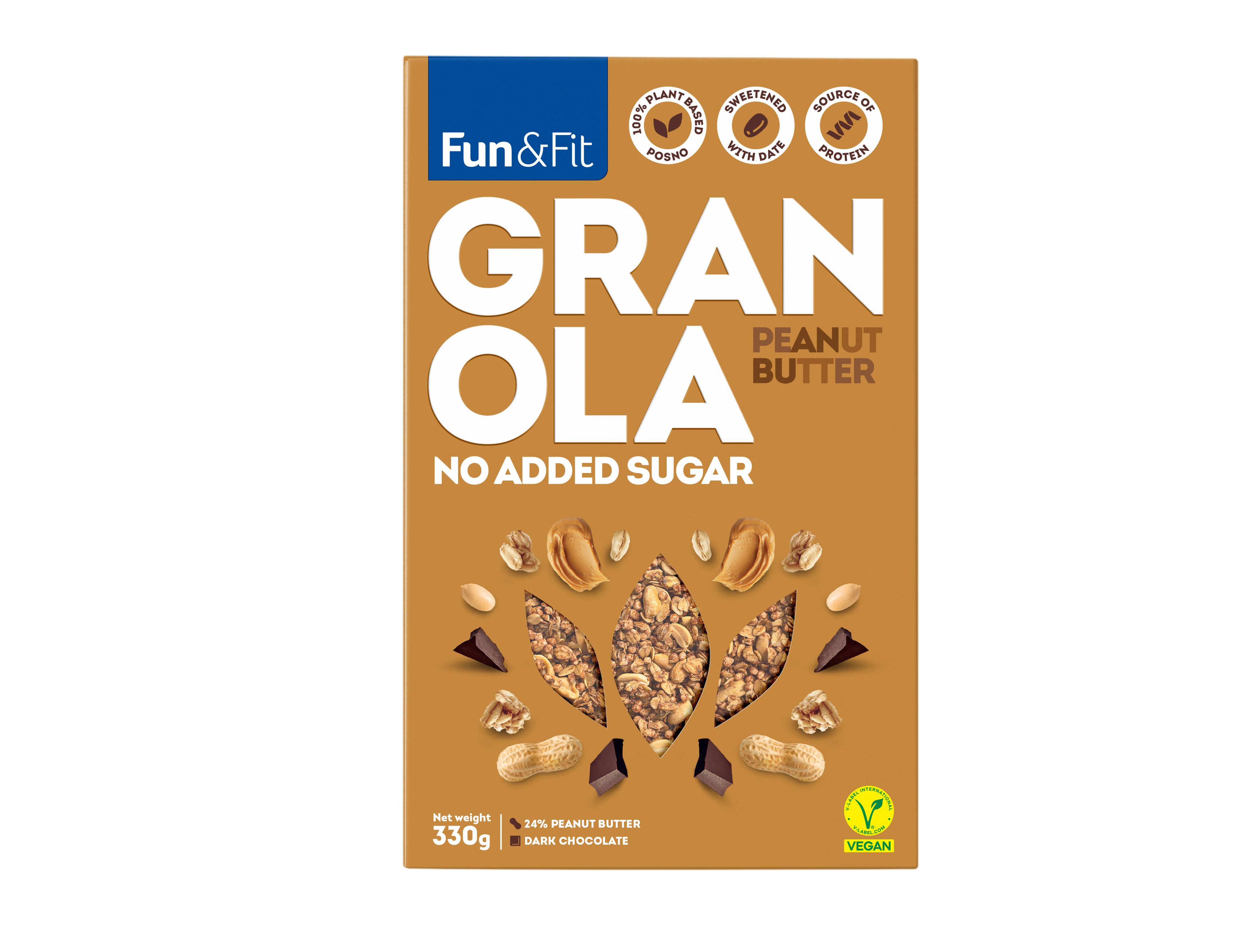 Fun&Fit Granola mogyoróvajas 330g